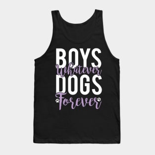 Boys Whatever Dogs Forever - Dog Lover Dogs Tank Top